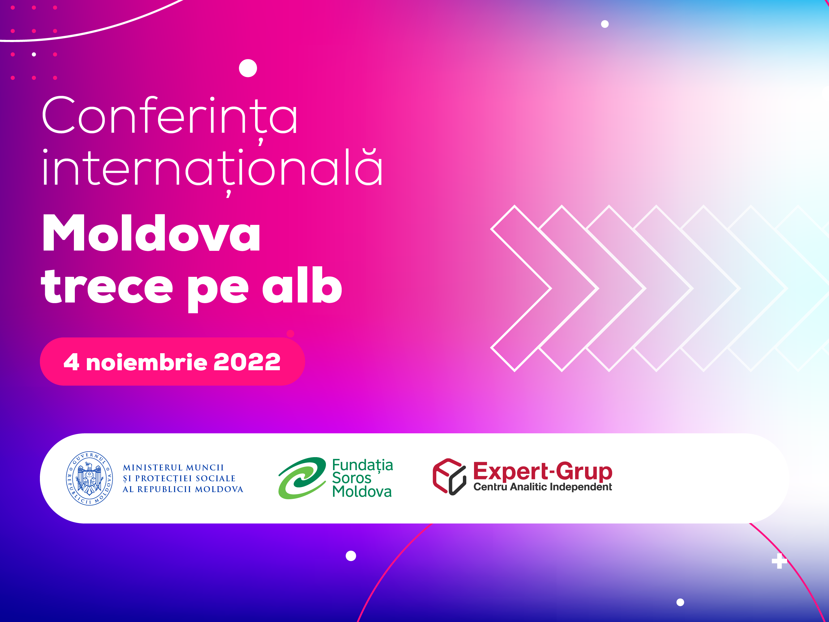 Conferința internațională „Moldova trece pe alb: soluții pentru încurajarea tranziției spre munca legală”, organizată în premieră în Republica Moldova
